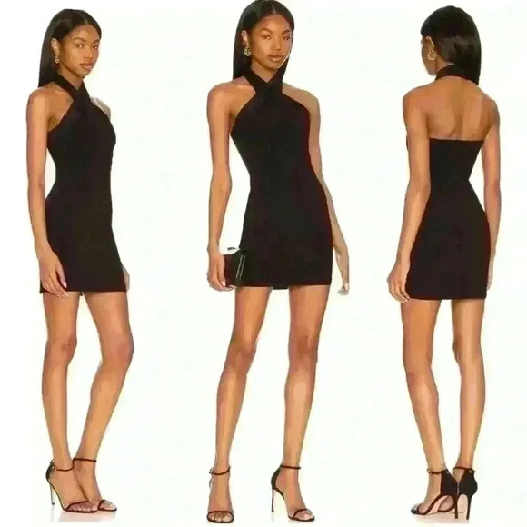 Lovers + Friends Dresses & Skirts - Lovers And Friends “Kelly” Mini Halter Dress Black Size Small New With Tags!